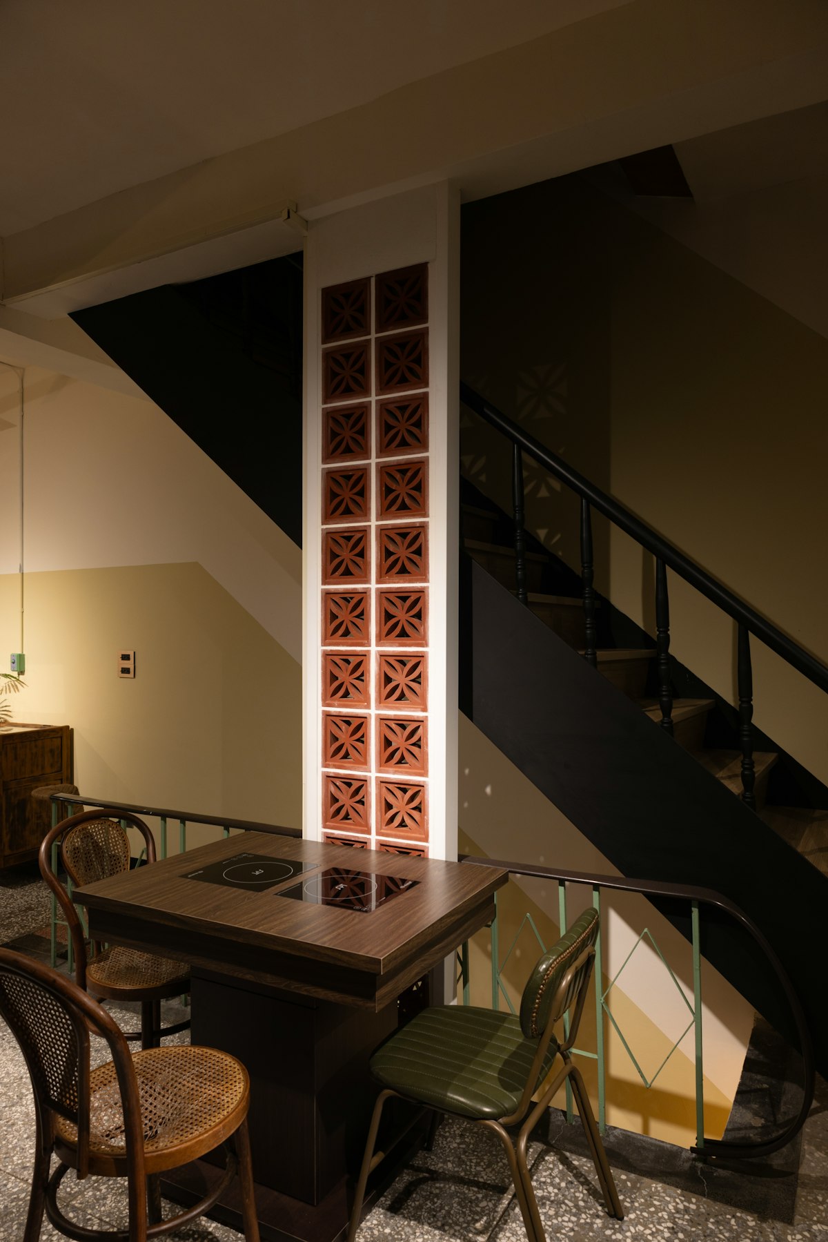 The Green Affair dining room interior